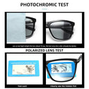 Men's Photochromic Polarized Sunglasses Classic Square Style