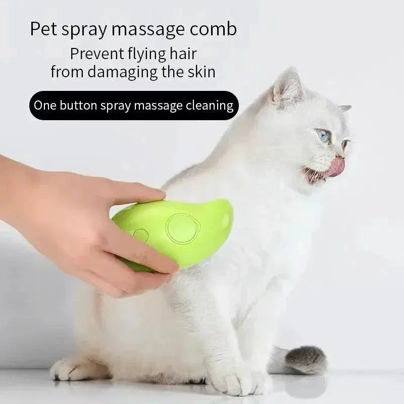 Cat Grooming Comb Electric Spray Massage Brush For Pets