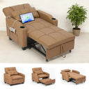 USB Adjustable Upholstered Couch