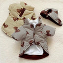 Pet Cotton Jacket: Stylish Hooded Coat for Small Pets