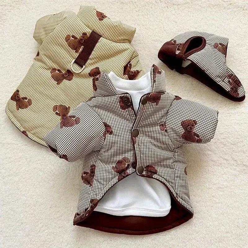 Pet Cotton Jacket Hooded Coat For Small Pets Cozy Warm