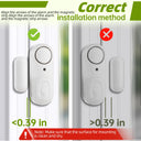 Magnetic Door Window Alarm Anti-theft Security Sensor Detector