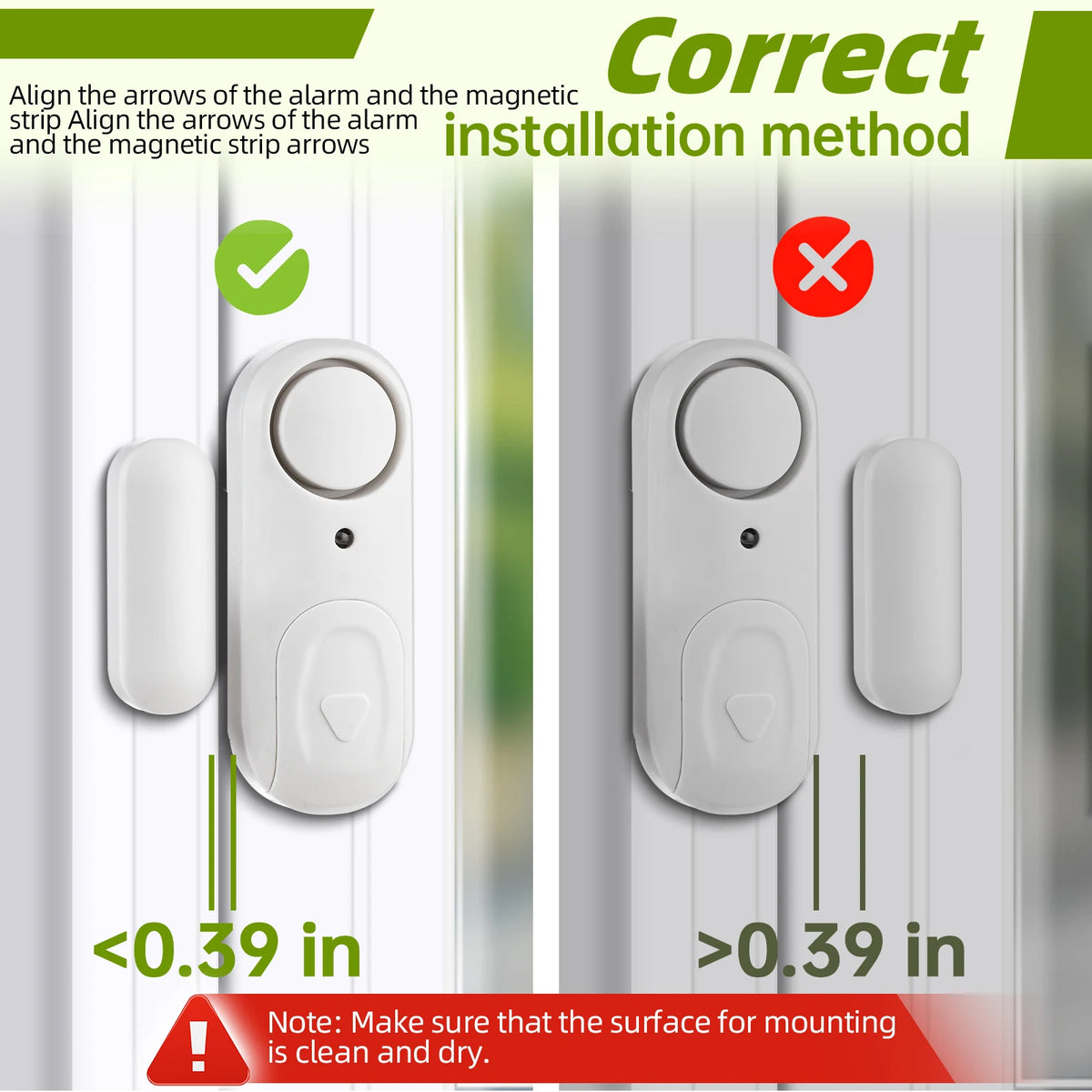 Magnetic Door Window Alarm Anti-theft Security Sensor Detector — product view 2