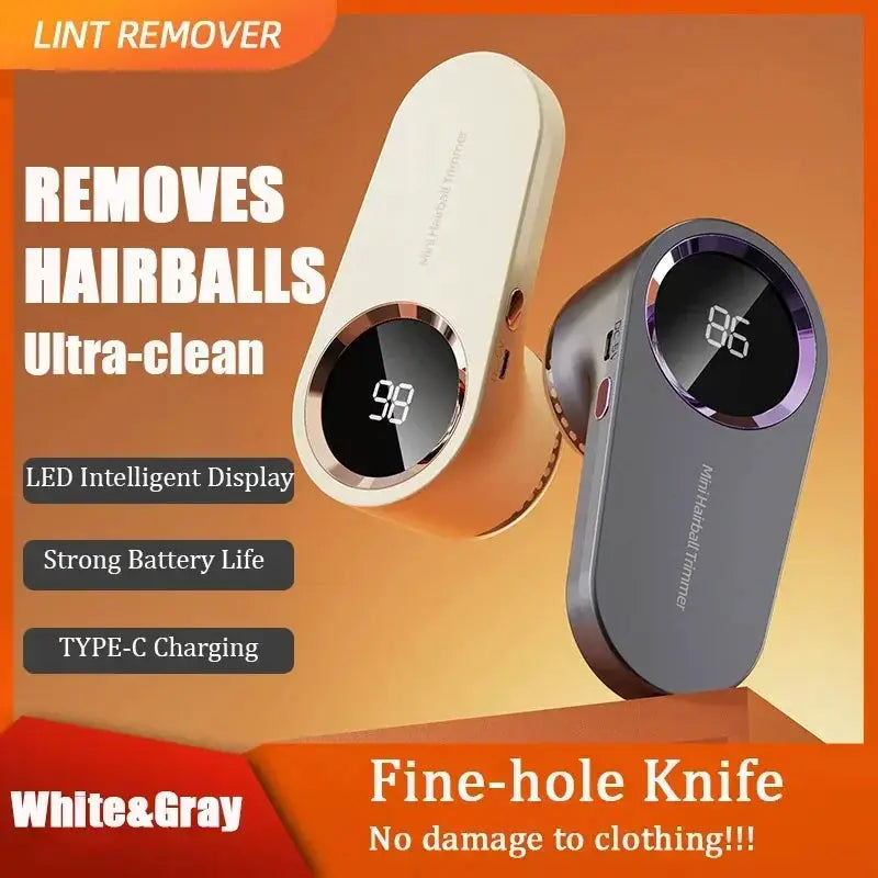 Portable Electric Lint Remover With LED Display 3 Levels