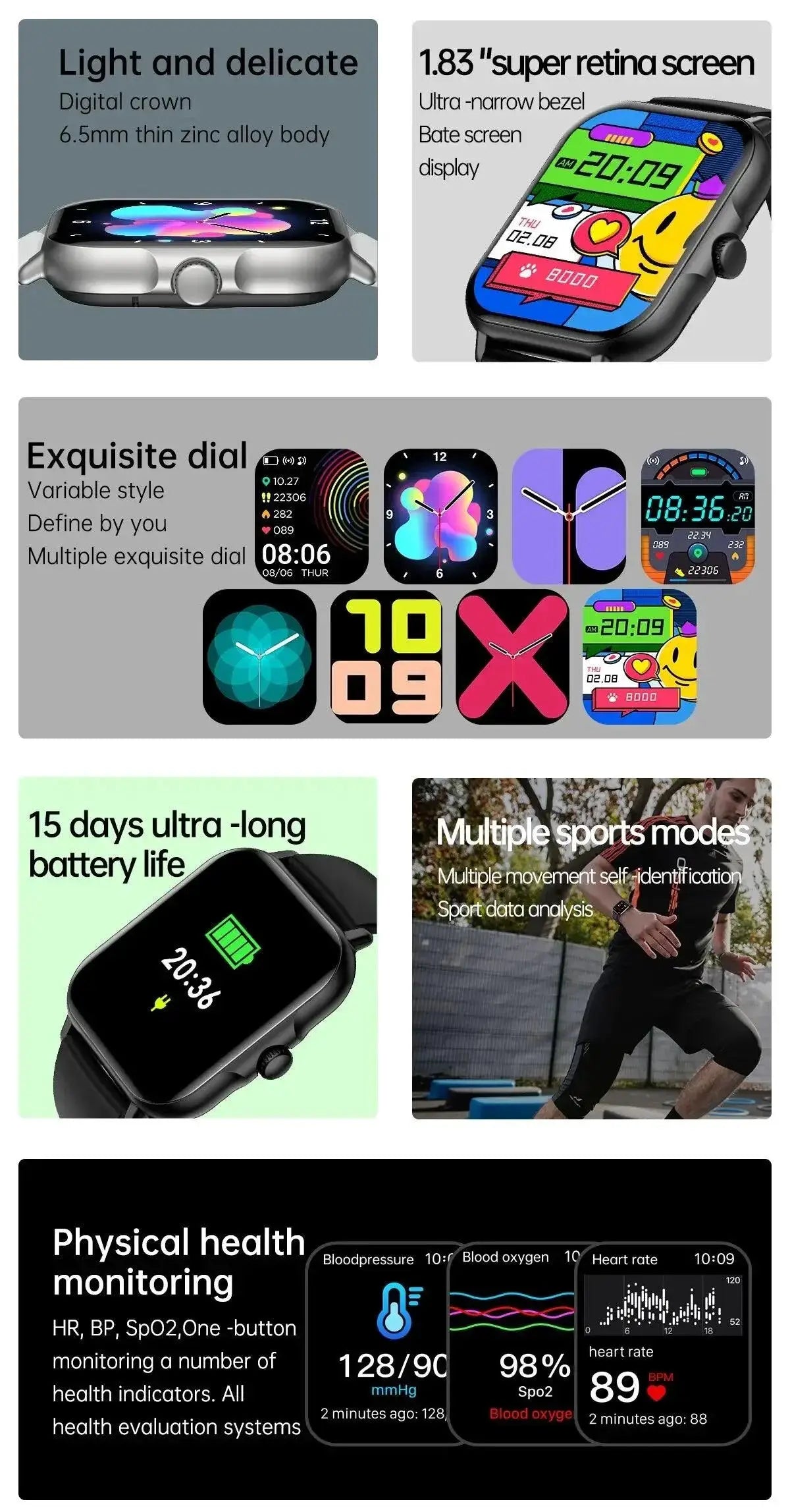 H13 Health And Connectivity Smart Watch For Fitness Tracking