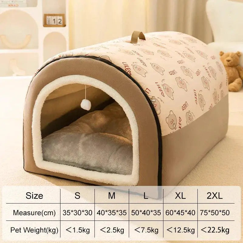 Big Dog Winter Kennel Cozy Bed For Medium Large Dogs