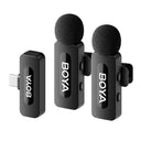 BOYA BY V3 Wireless Lavalier Microphone For iPhone Android Smartphones Streaming
