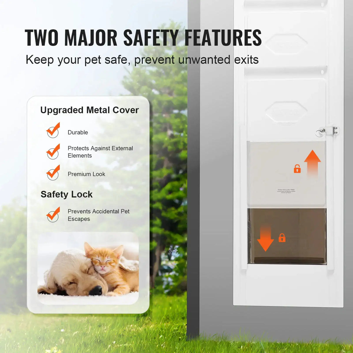 Pet Door Adjustable Sliding Glass Insert — product view 5