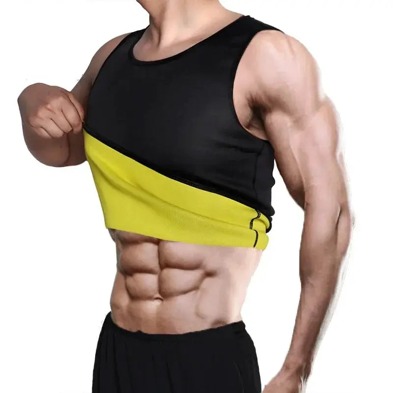 Men Neoprene Slimming Vest Fat Burning Waist Shaper