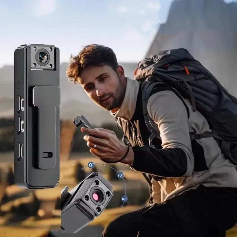 A9 Mini Handheld Camera 1080P HD Infrared Night Vision Back Clip Camera Recorder Outdoor Sports Riding Handheld Camera Hot Sale
