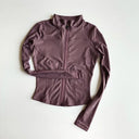 Outdoor Sports Long Sleeve Women Slim Yoga Top For Active