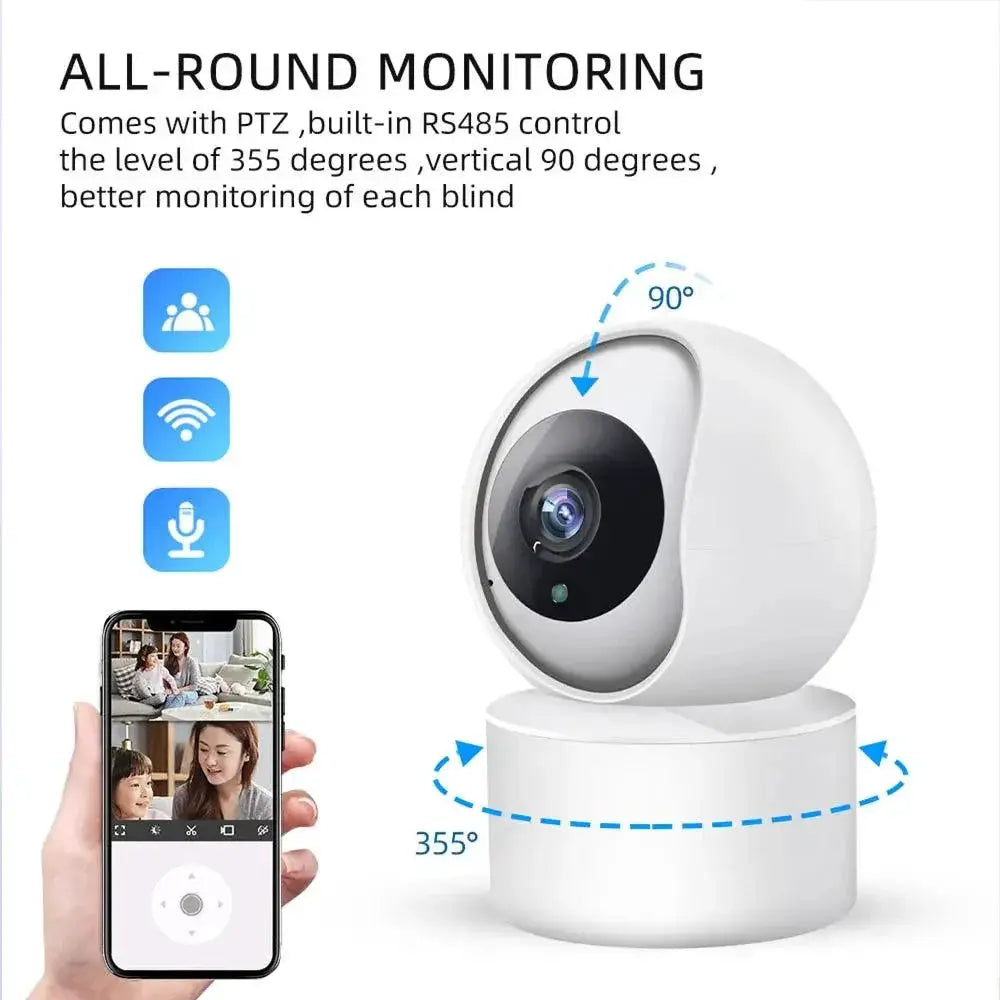 5MP WiFi Security Camera With AI Motion Detection Features