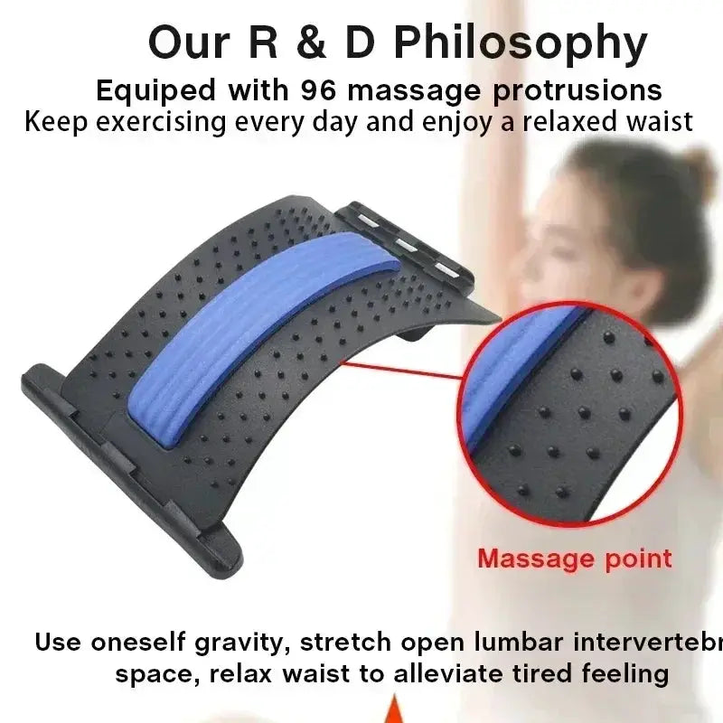 Back Stretcher Multi Level Adjustable Massager Spine Support - OurLum.com