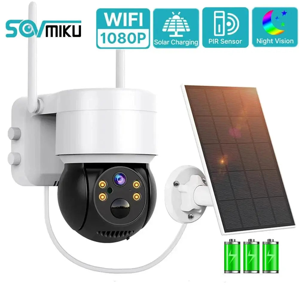 Solar PTZ Camera With Advanced Human Detection Technology