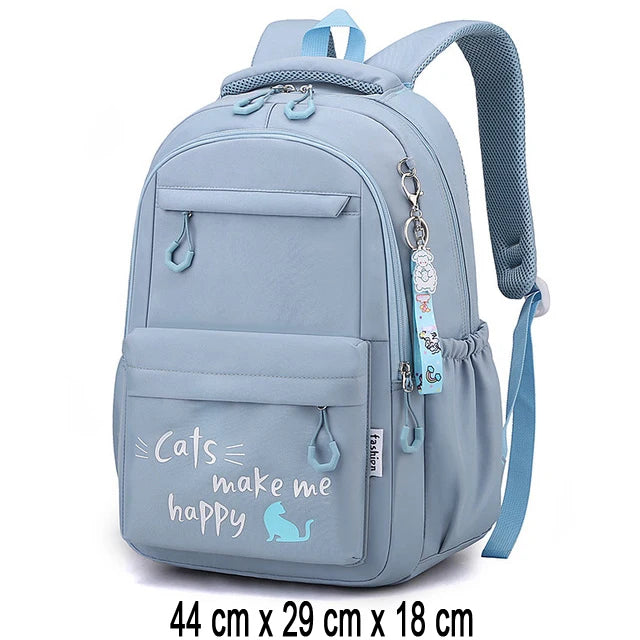 Ergonomic Nylon School Travel Backpack