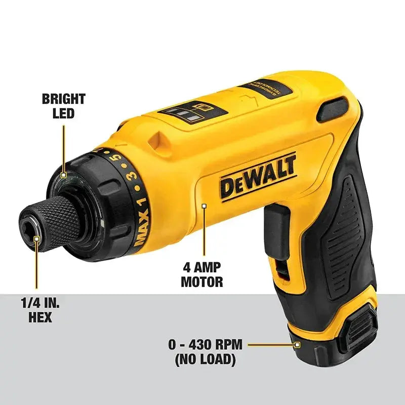 Gyroscopic 7.2V Electric Screwdriver Cordless Drill Tool