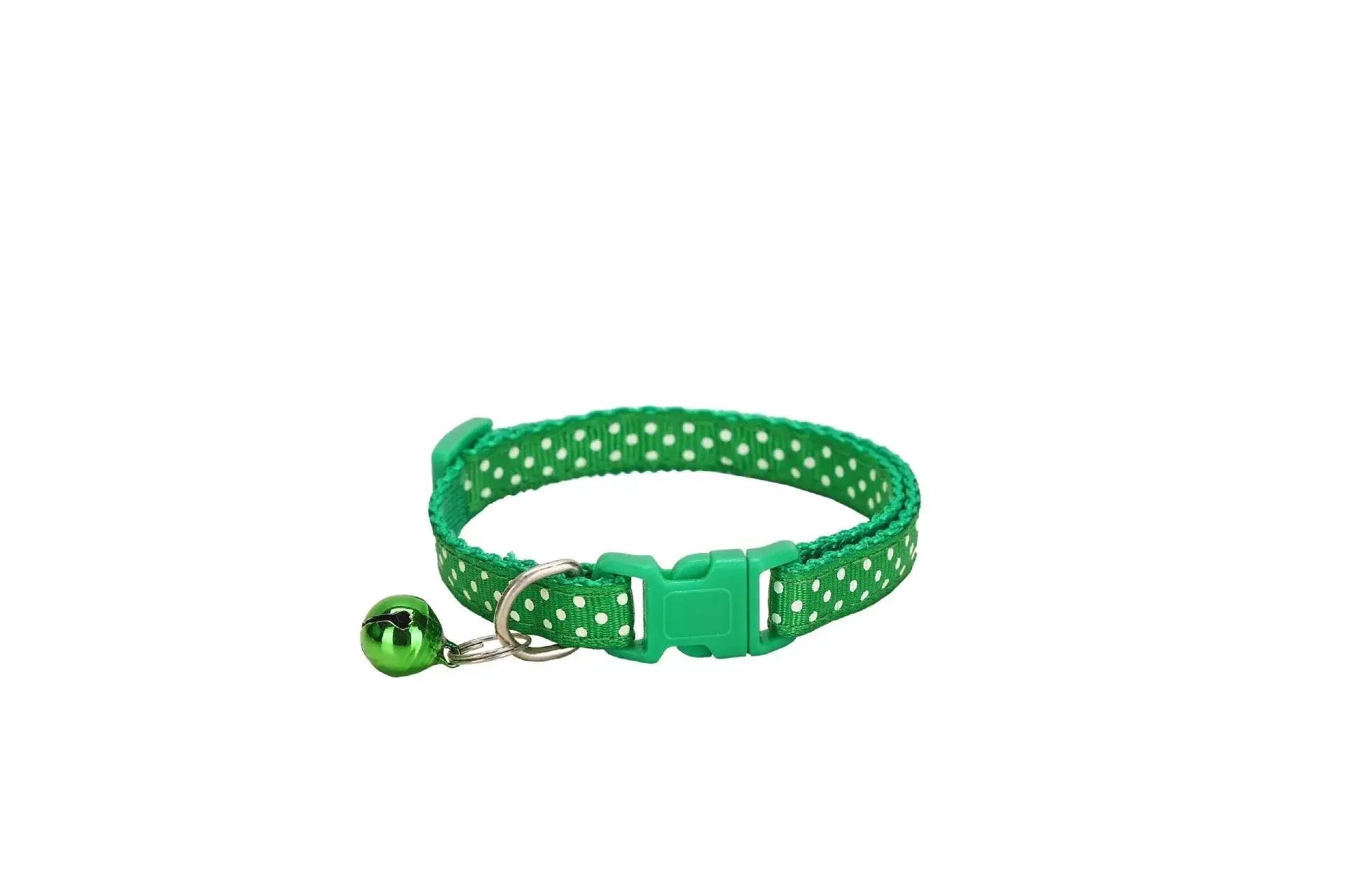 Reflective Pet Collar With Bell Dot Design For Style
