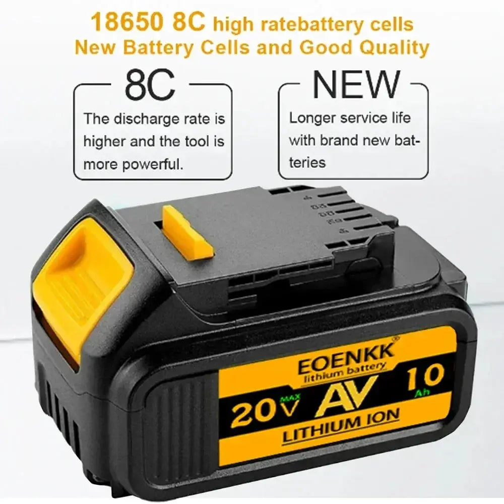 20V 10Ah Lithium Replacement Battery For Power Tools