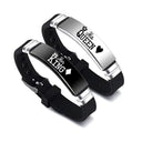 Couple Bracelets Set - Adjustable Stainless Steel