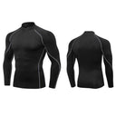 Men's Turtleneck Quick Dry Long-Sleeved Compression T-Shirt