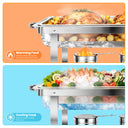 Chafing Dish Buffet Set Stainless Steel Restaurant Catering with