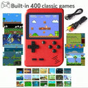 Red Retro Handheld Console With 400 Classic Games Collection