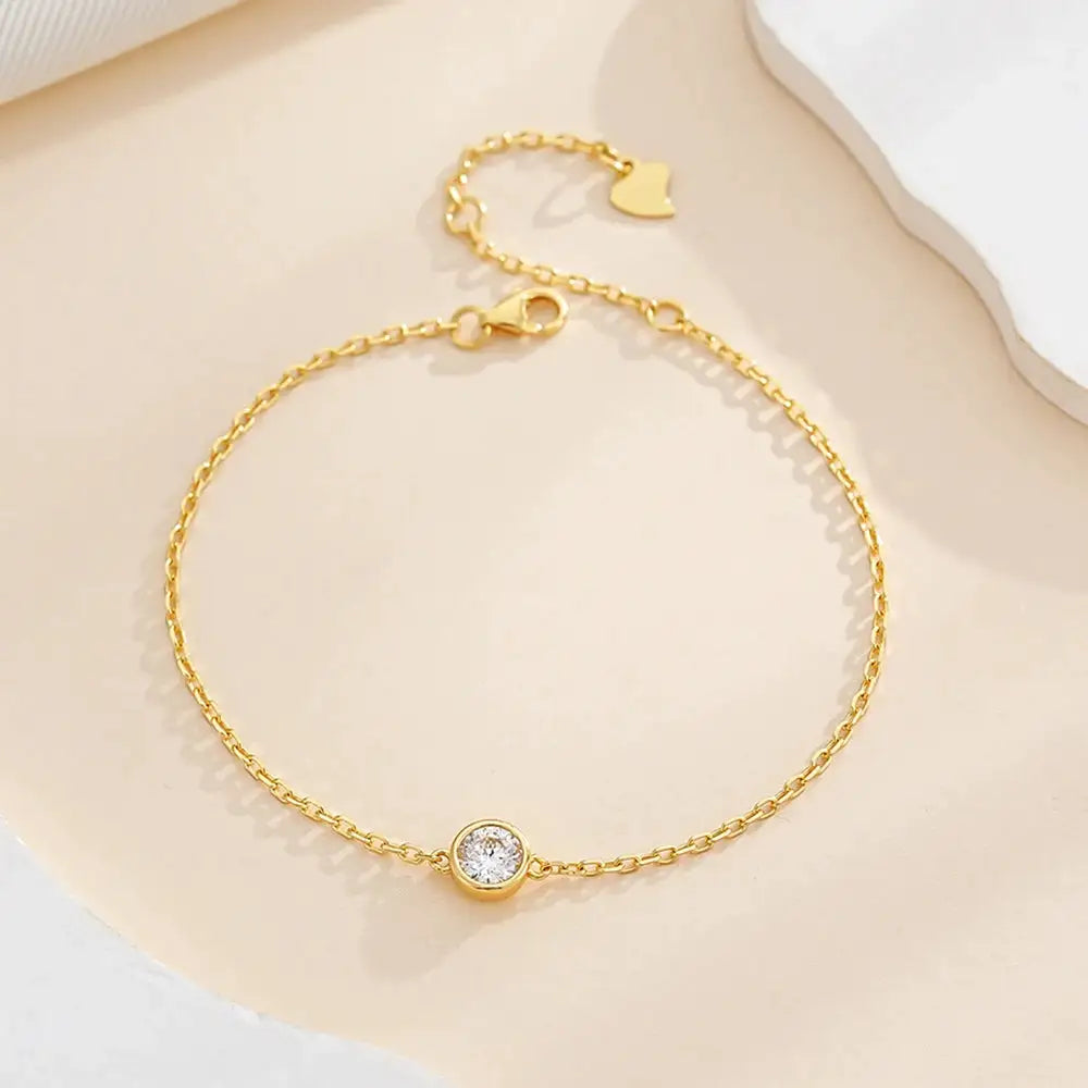 Moissanite Jewelry in Sterling Silver Personalized B022 — product view 3