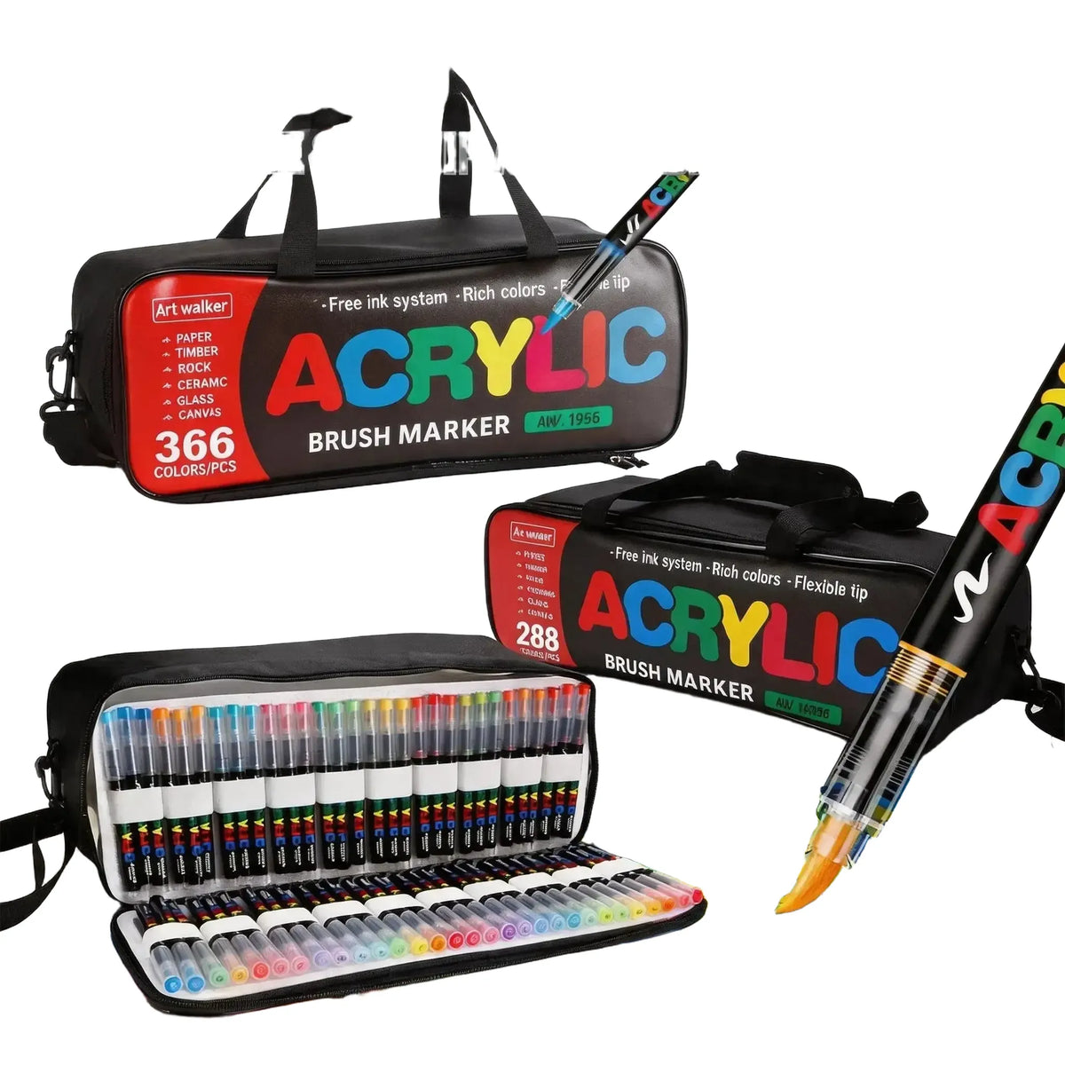 Liquid Acrylic Markers Set — product view 1