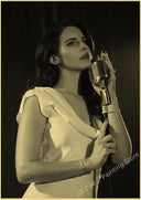 Lana Del Rey Retro Kraft Paper Music Album Poster Vintage Decor