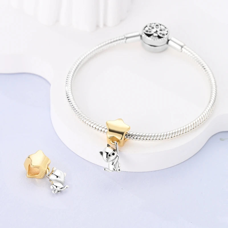 Mula Sterling Silver Cat Picking