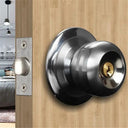 Aluminum Round Door Knob - Sturdy Keyed Security