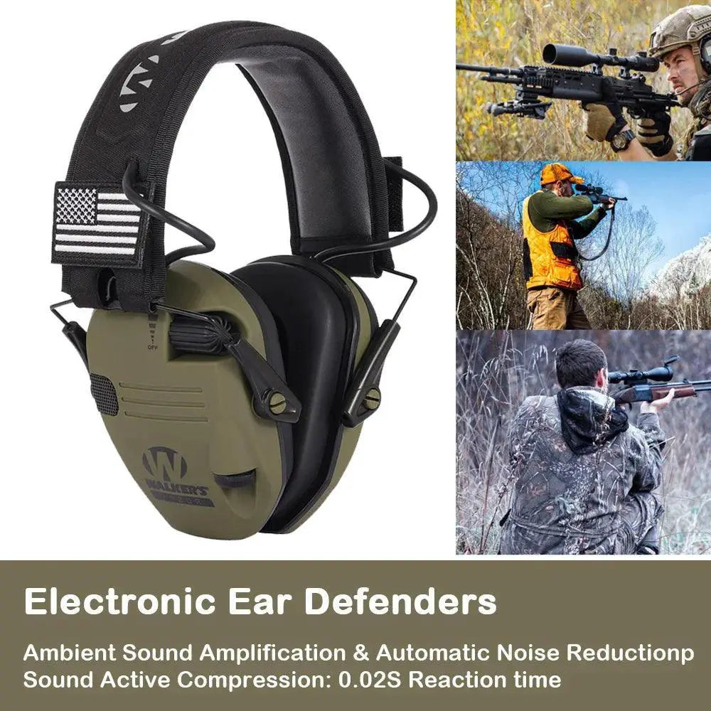 Noise Cancelling Earmuffs With Amplification For Shooting