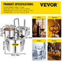 Succebuy Alcohol Brewing Distiller DIY Moonshine Apparatus