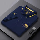 New Summer Korean Embroidered Polo Shirt Men's Luxury Top
