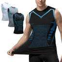 Mens Ice Silk Compression Shaping Vest Slimming Tank Top