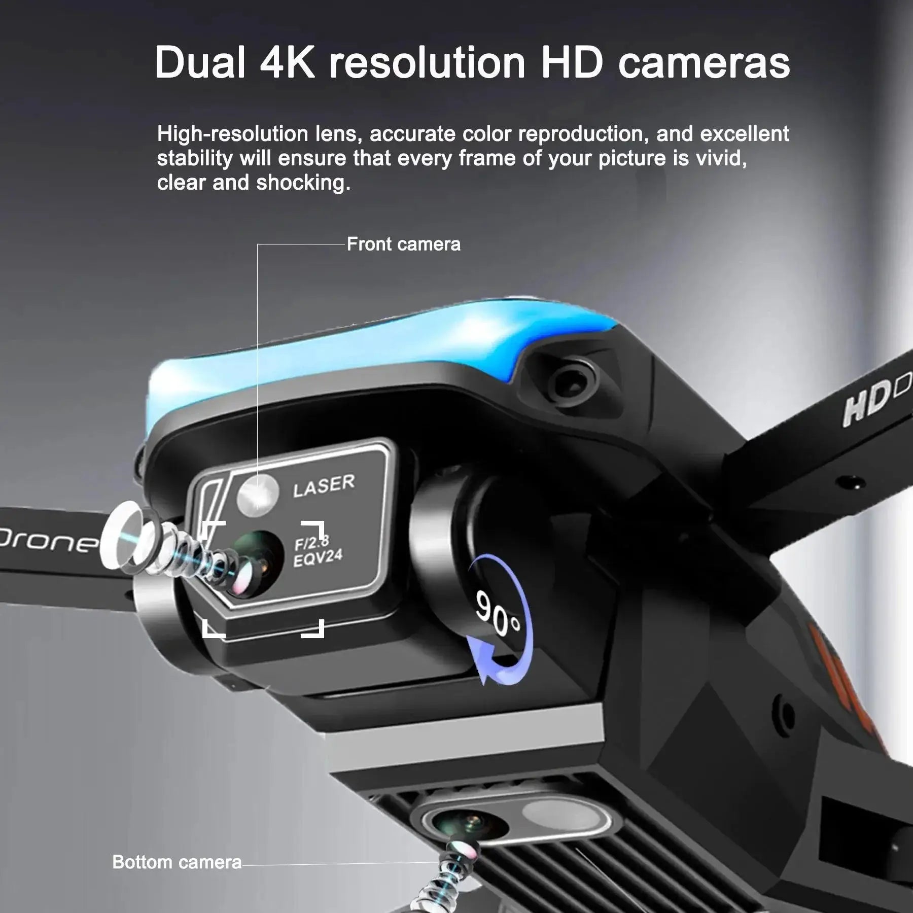 LEETA Drone 4K Dual Lens Aerial Photography Mastery
