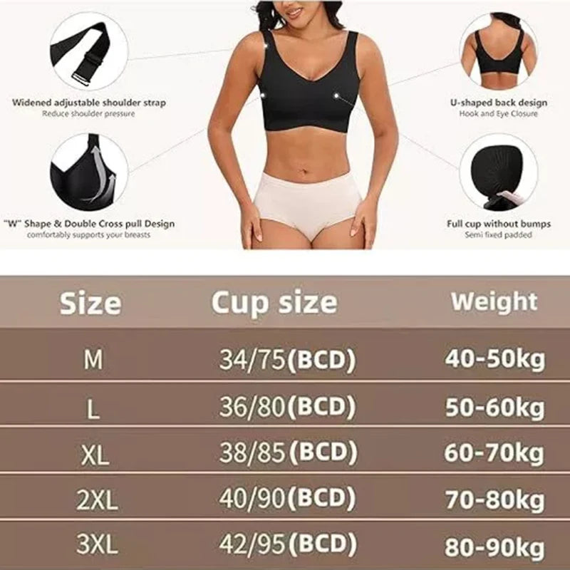 Plus Size Seamless Bra