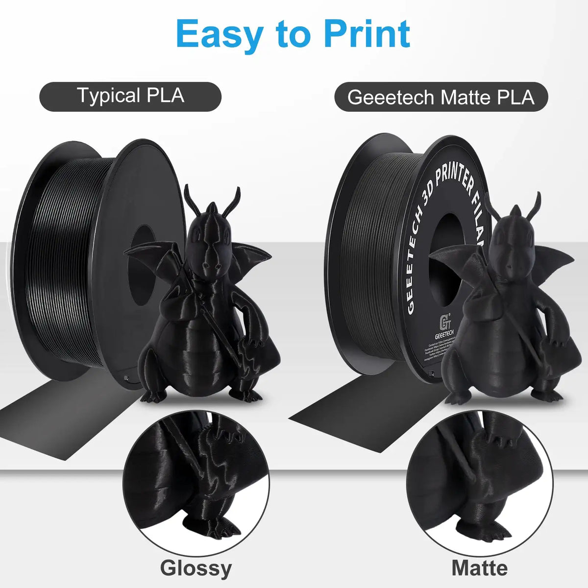 Matte PLA Filament for Smooth-Look Models — product view 4
