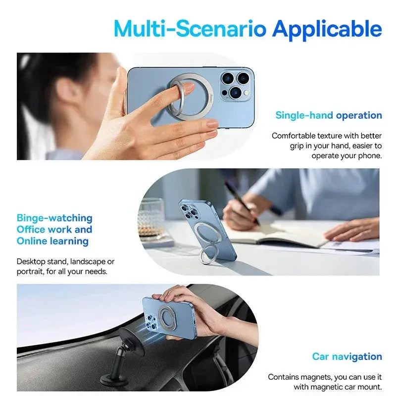 Baseus 360 Magnetic Phone Ring Holder Kickstand for iPhone
