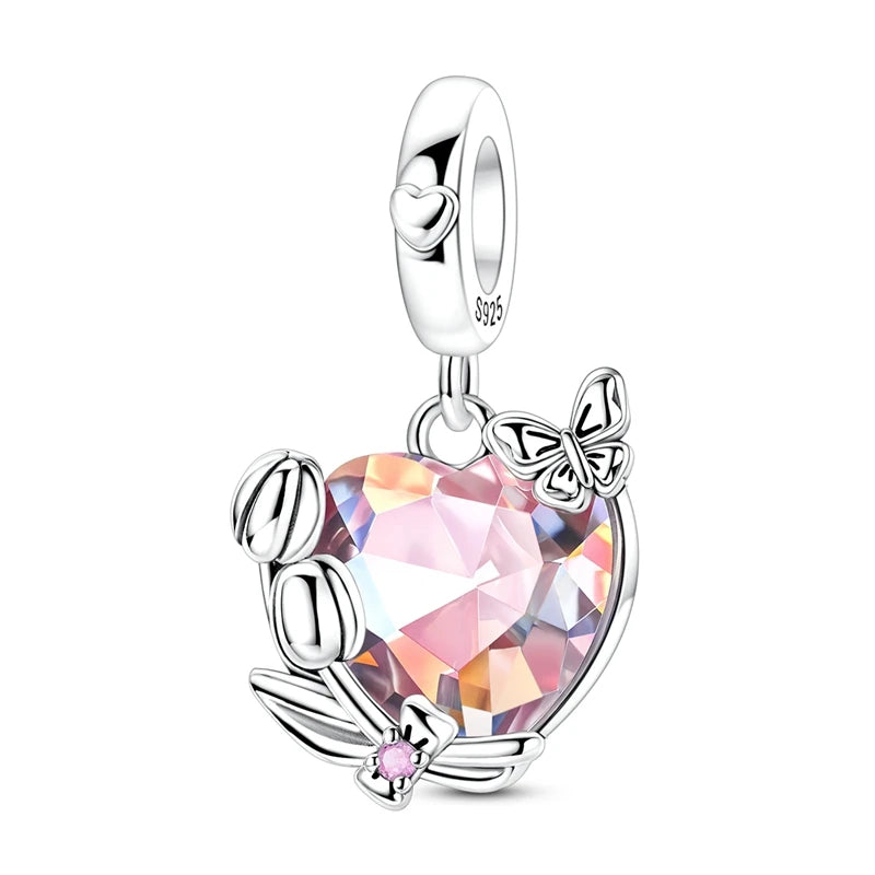 Charm Pendant Beads Sparkling Pav