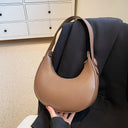 Armpit Bags: Cute Half Crescent Leather Bag