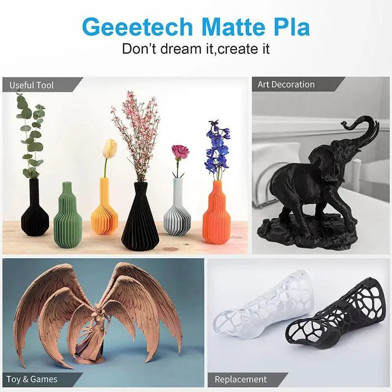 Geeetech Matte PLA Filament 1kg 1 75mm Fast Ship Colors