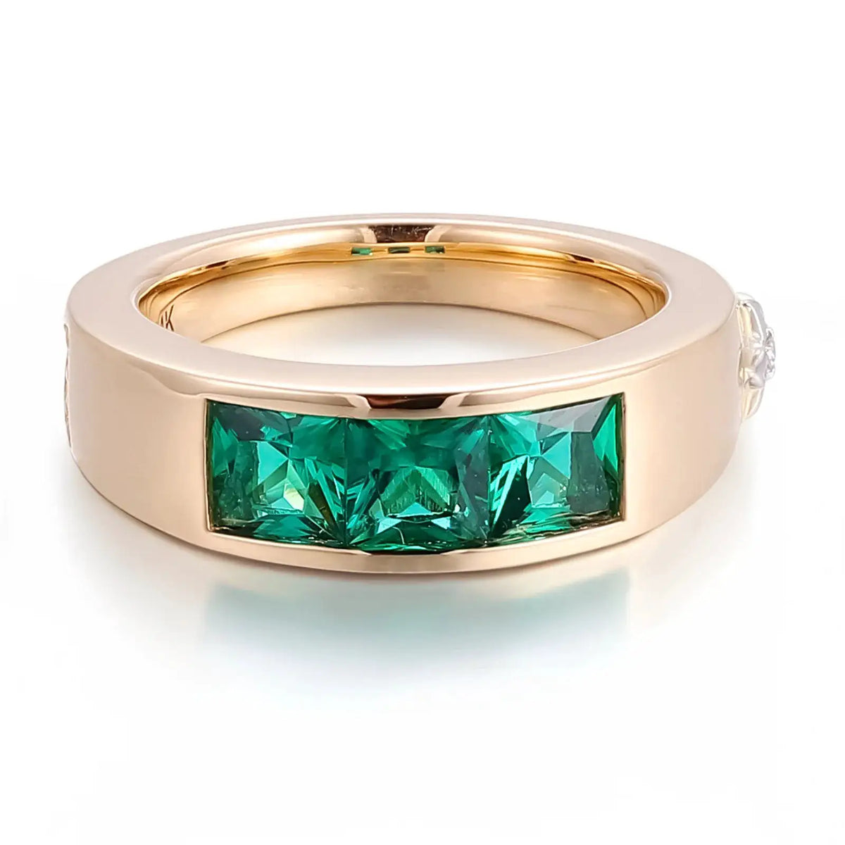 Square Stone Ring With Metal Options — product image 4