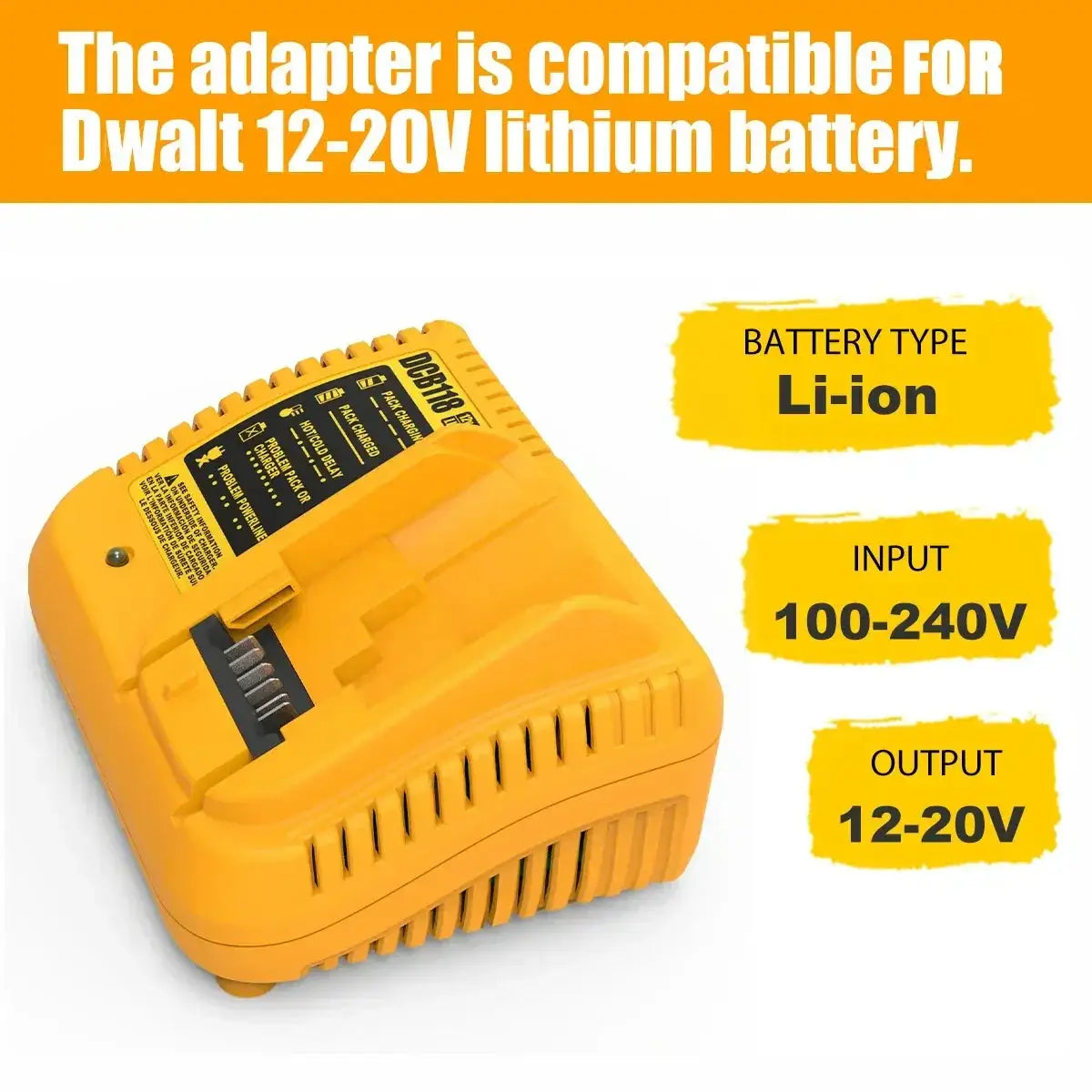 DCB118 DCB102 Battery Charger 12V 14.4V 18V 20V Tools