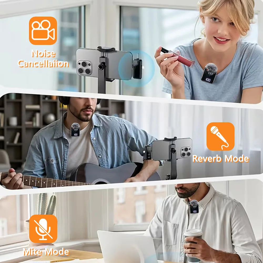 Wireless Lavalier Microphone Smart Noise
