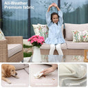 Glass Rattan Table