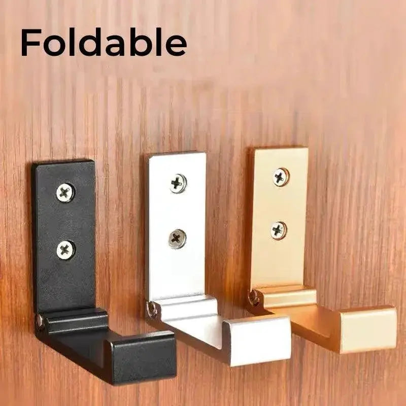 Aluminum Wall Hooks Stylish Organizer With Foldable Design
