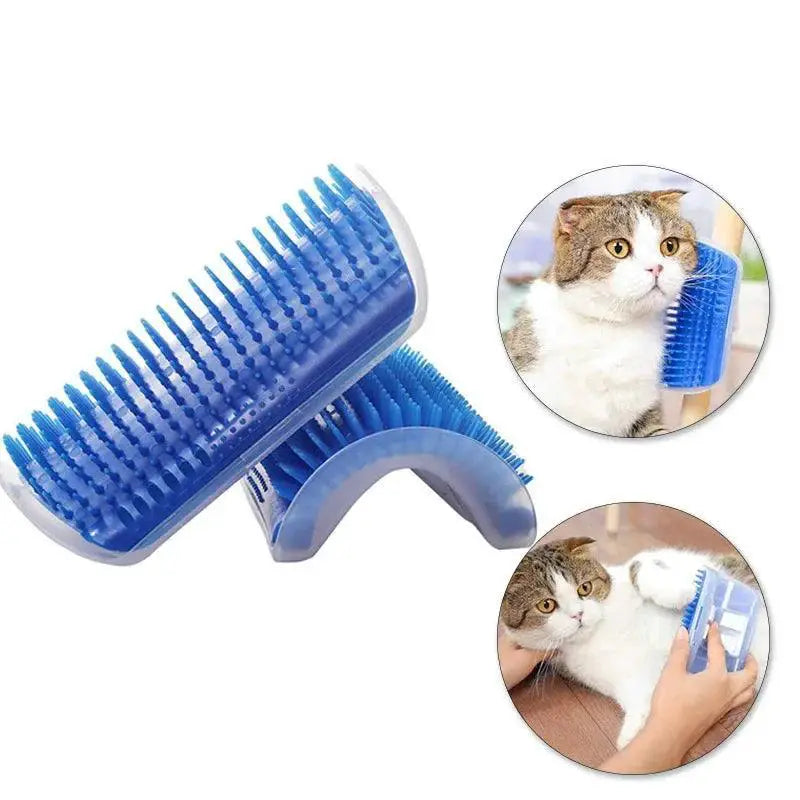 Cat Wall Corner Massage Self Groomer Brush For Cats