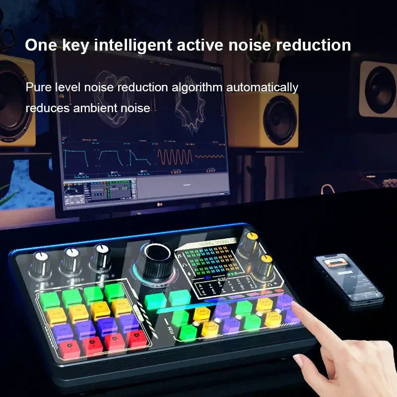 Zealsound Podcast Microphone SoundCard Kit for Streaming