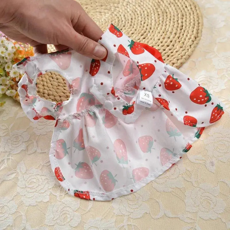 Princess Floral Dog Dress for Female Pets in Various Sizes